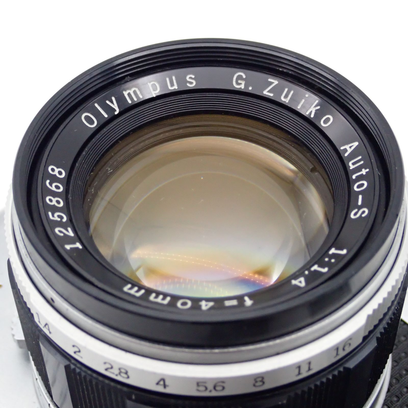 良品 OLYMPUS Pen F 一眼レフイルムカメラ 216566 G.ZUIKO Auto-S 40mm