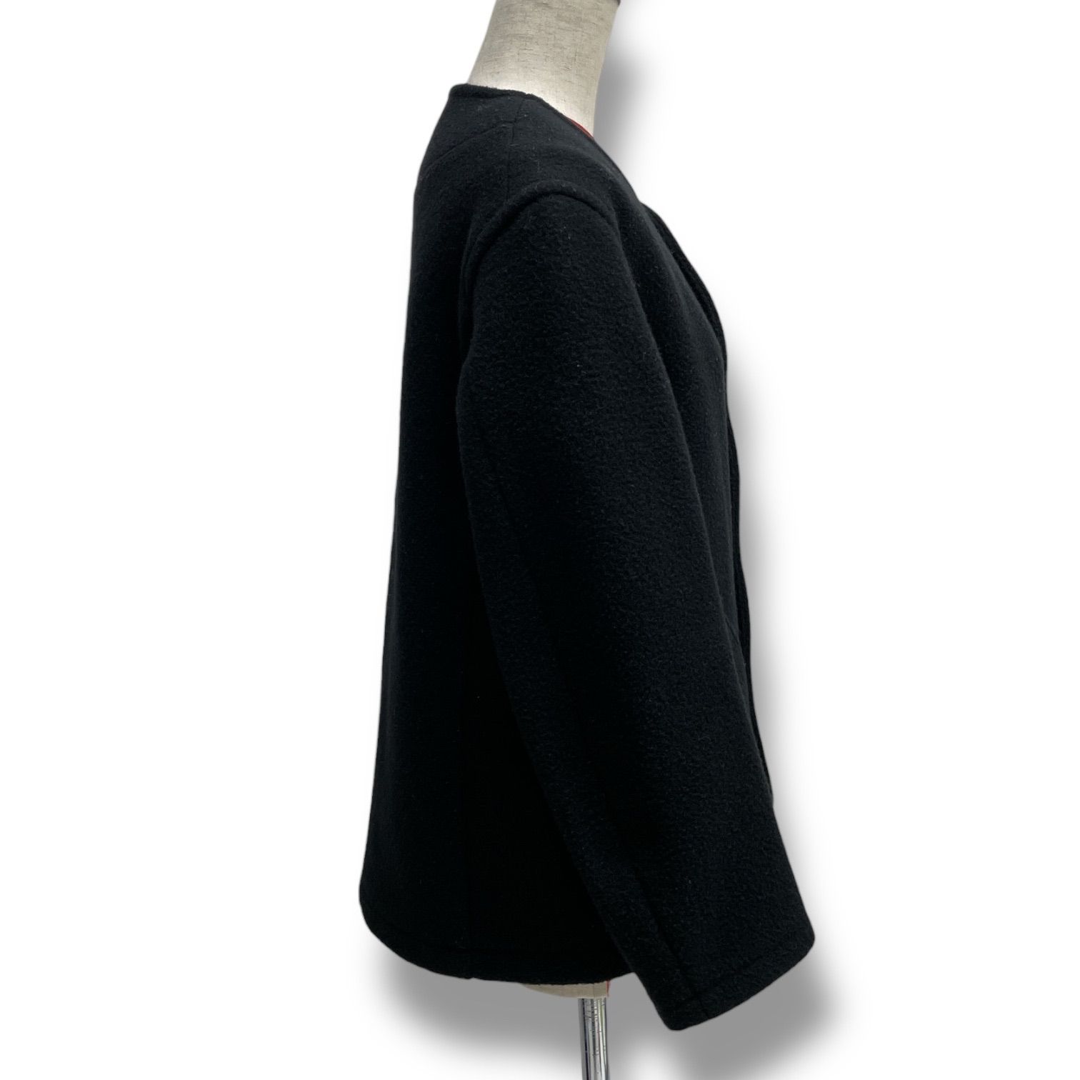 DANTON ダントン ウールモッサ ノーカラーコート ジャケット アウター