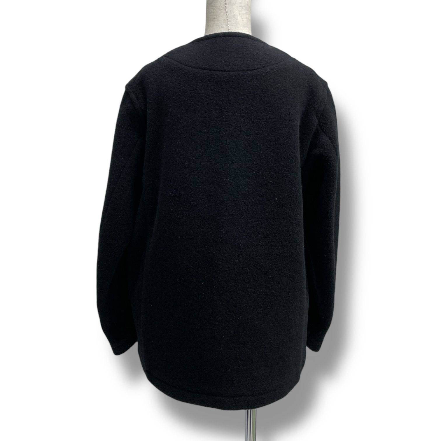 DANTON ダントン ウールモッサ ノーカラーコート ジャケット アウター