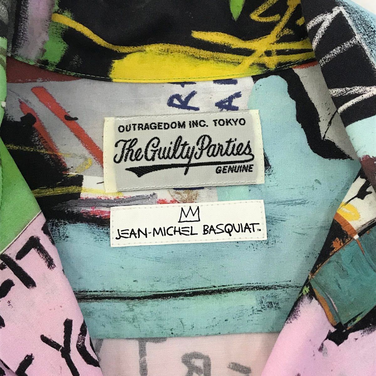 【倉吉店】 中古 WACKOMARIA | ワコマリア 半袖シャツ 20SS JEAN-MICHEL BASQUIAT S/S HAWAIIAN SHIRT 総柄アロハシャツ サイズ：L 【104】 倉吉店】 中古 WACKOMARIA | ワコマリア 半袖シャツ 20SS JEAN-MICHEL