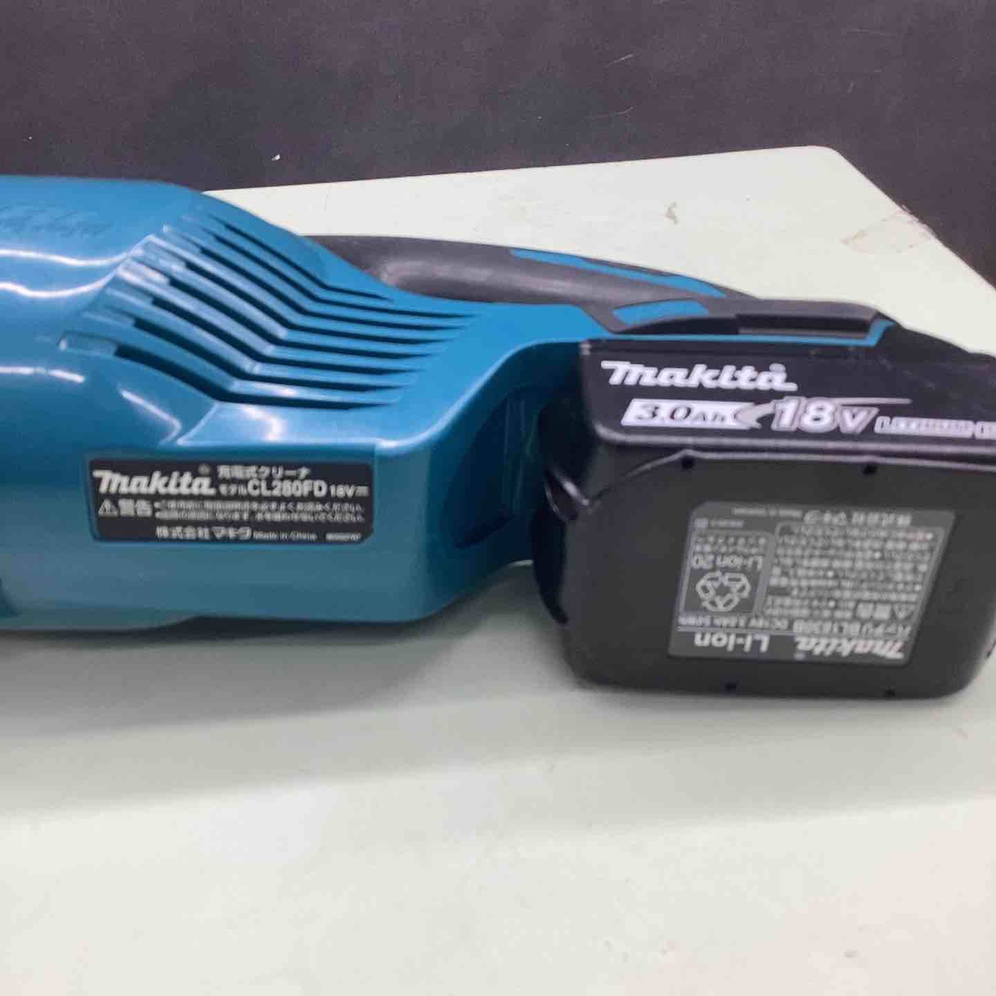マキタ コードレス掃除機CL280青 カプセル式&サイクロン 18Vバッテリ