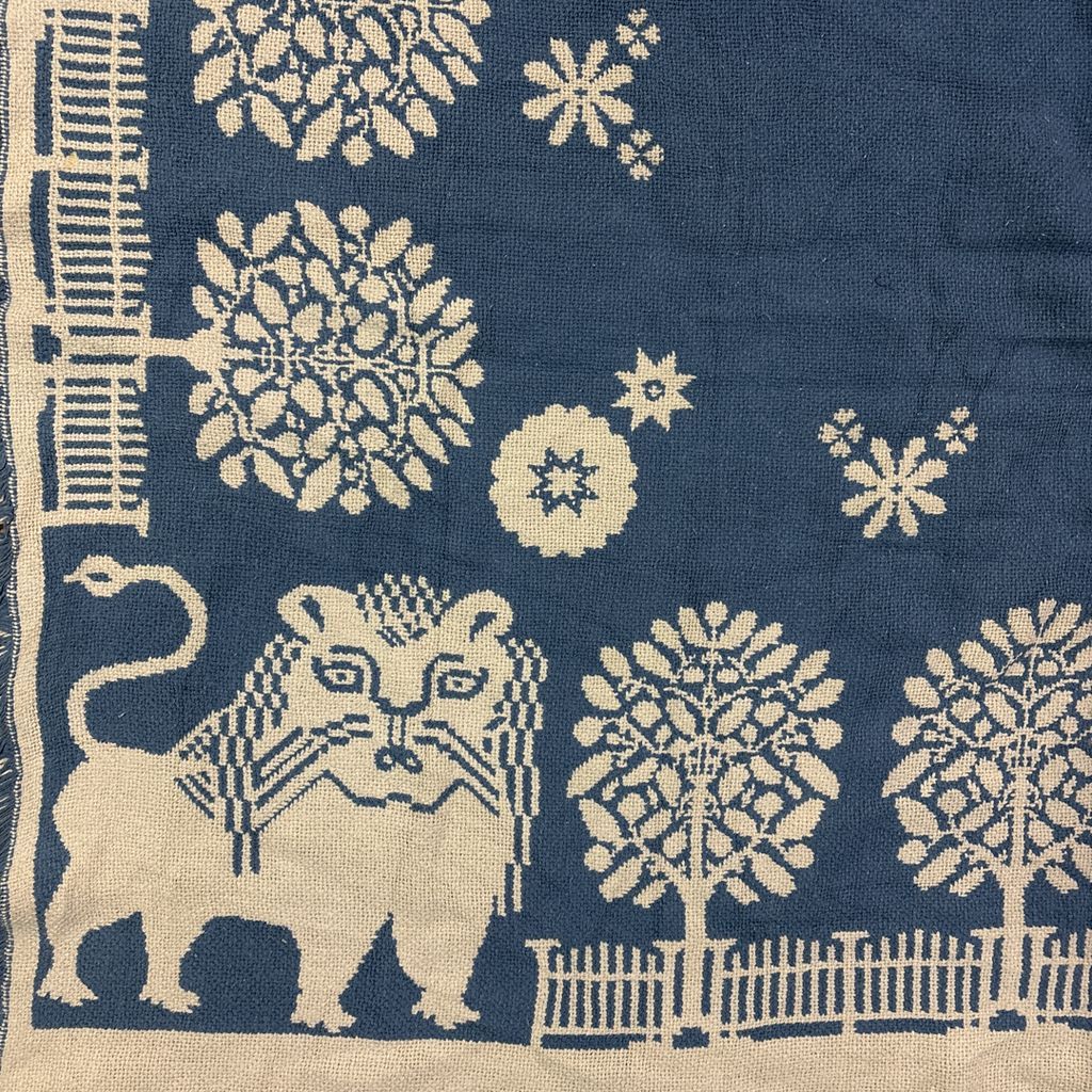 vintageラグ ブランケット マルチカバー タペストリー アニマル