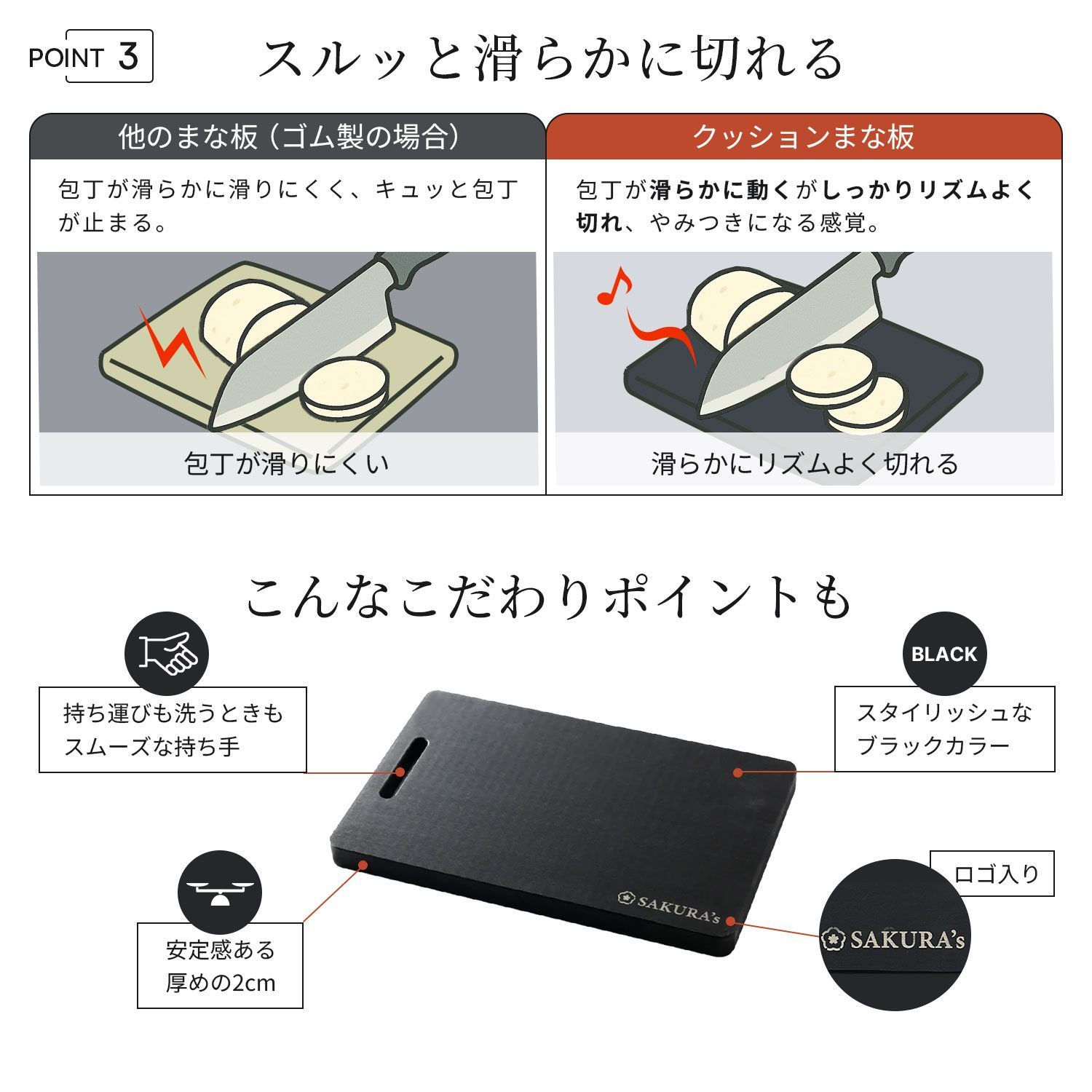 切り心地が良い クッションまな板 Mサイズ - メルカリ