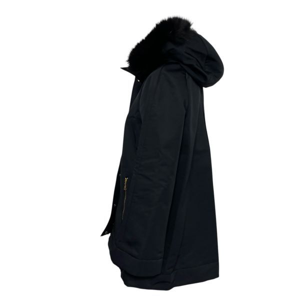 ◇ 美品 アナイ ANAYI ブルゾンコート 長袖 ミドル丈 Aライン フード