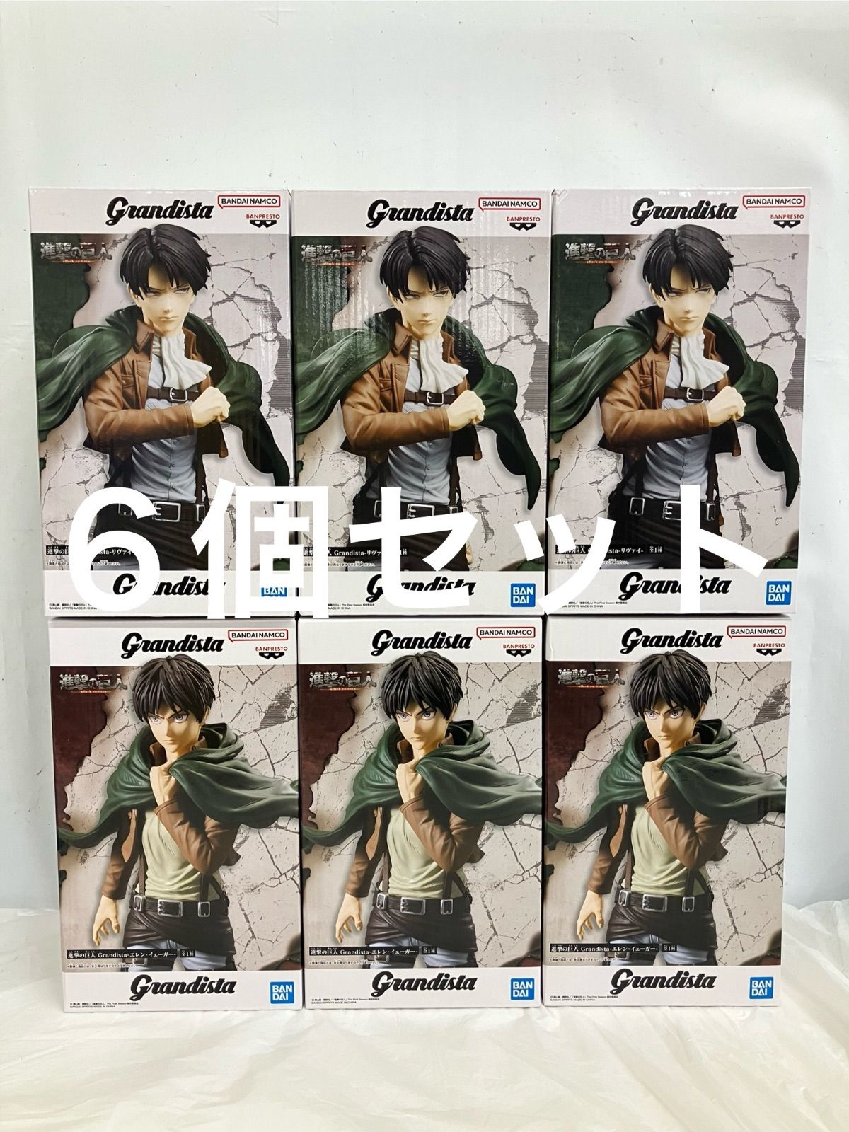 進撃の巨人 エレン リヴァイ Grandista フィギュア12点セット 進撃の巨人 Grandista リヴァイ・エレン フィギュアセット - メルカリ