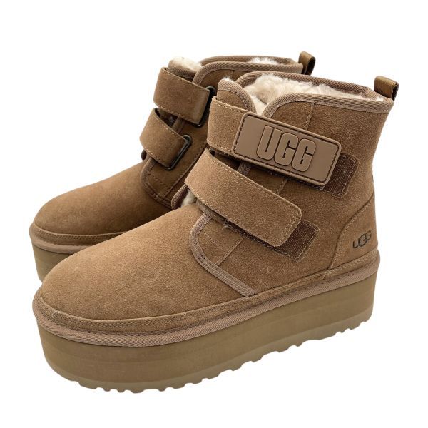 □ 未使用 アグ UGG ショートブーツ Neumel Platform ニューメル