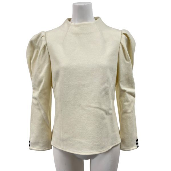 ボーダーズアットバルコニー グレースショルダー カットソー 36 白黒 ボーダー ボーダーズアットバルコニー グレースショルダー カットソー 36 白黒