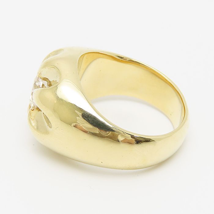 MaRuki ゴールド ダイヤモンドリング 18K ダイヤモンド リング K18 18号 鑑別書 1.242ct 30.47g YG 750 指輪