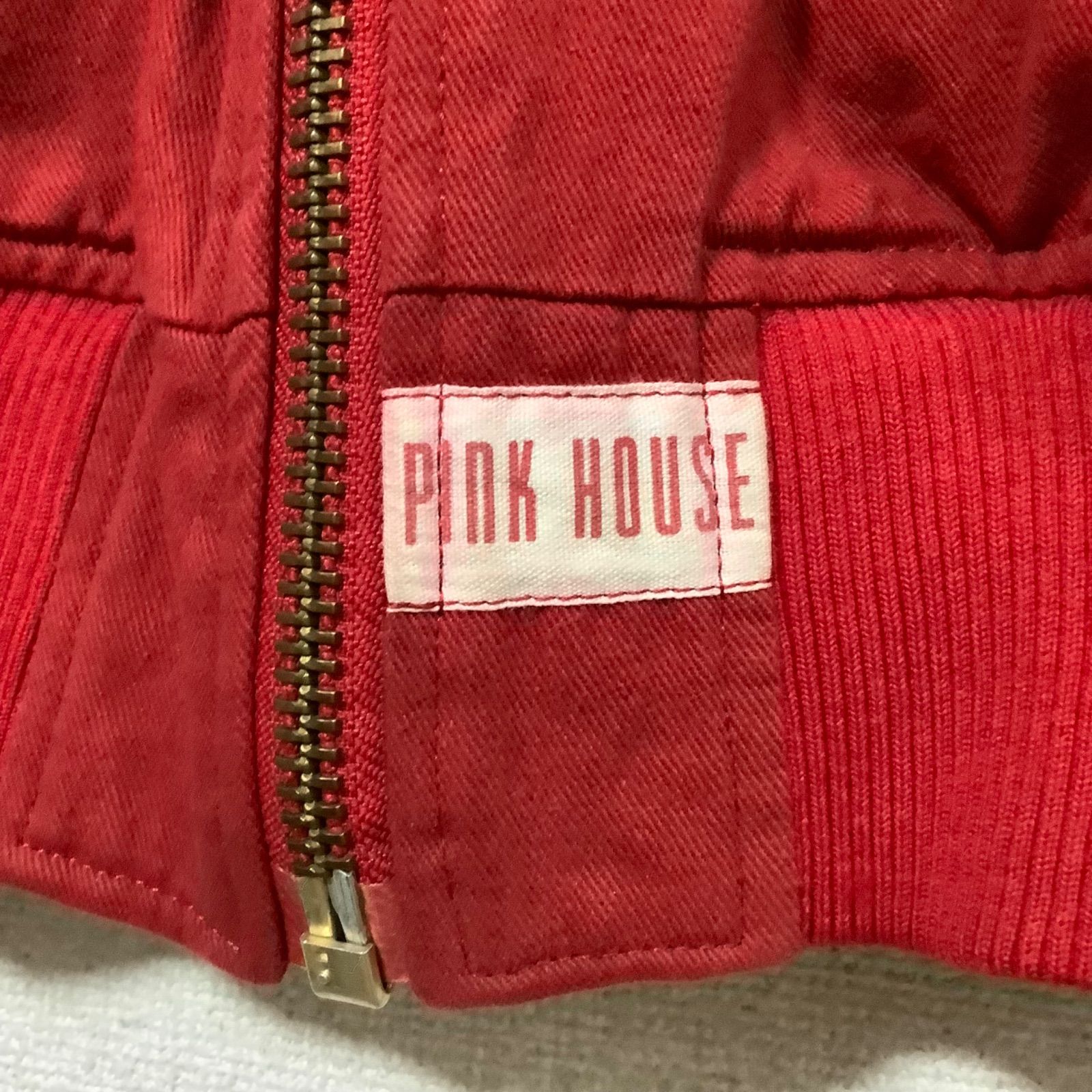 PINK HOUSE ピンクハウス フード付きコットンジャケット ブルゾン