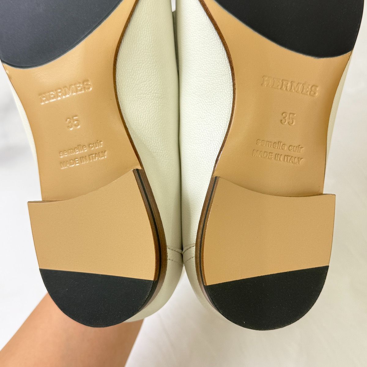 鑑定済み【 新品未使用 】エルメス モカシン 《 パリ 》 35 ( 22.5cm