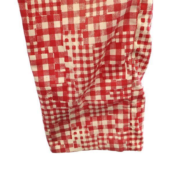 keisuke kanda ケイスケカンダ チェック柄 ストレートパンツ 2 レッド