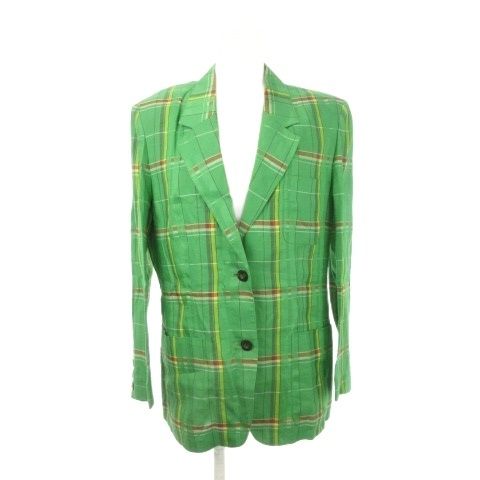 CHRISTIAN DIOR エンブレム刺繍 テーラードジャケット 深緑XL クリスチャンディオール Christian Dior SPORTS テーラードジャケット