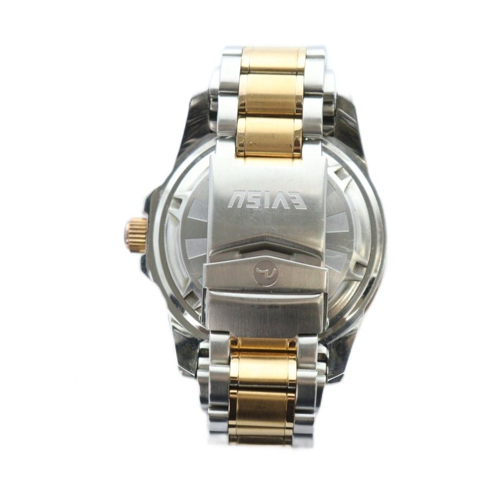 evisu デジタル時計 エヴィス EVISU EV-7009 GMT 腕時計 ウォッチ クォーツ 黒文字盤