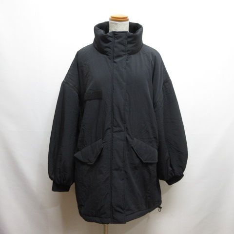 ジーナシス JEANASIS ソデ2way M-65 コート F 黒 ブラック 中綿