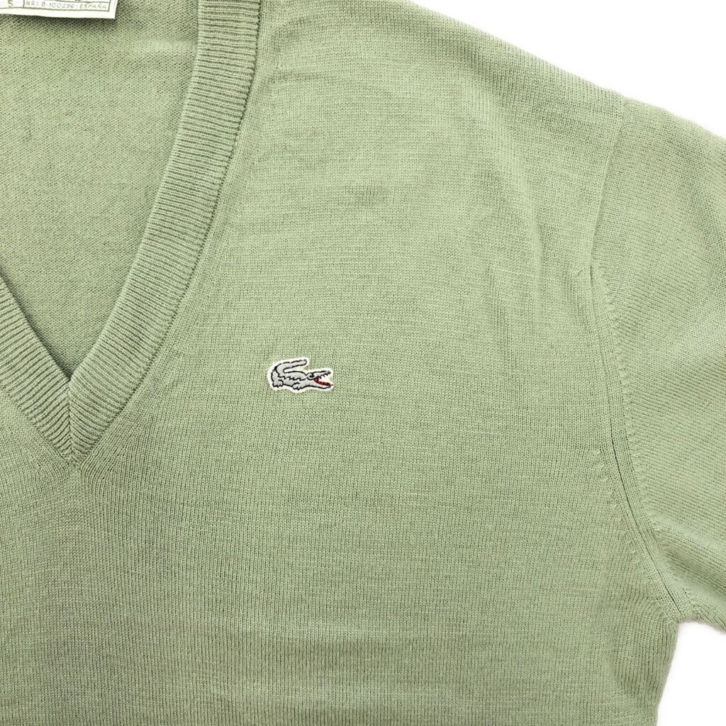 70年代 スペイン製 CHEMISE LACOSTE シュミーズ ラコステ Vネック