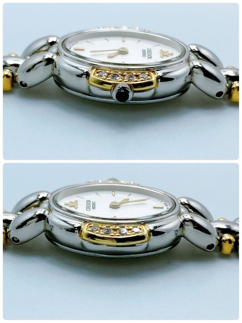 634 セイコー クレドール 1E70-3040 ダイヤ 18KT 腕時計 - メルカリ