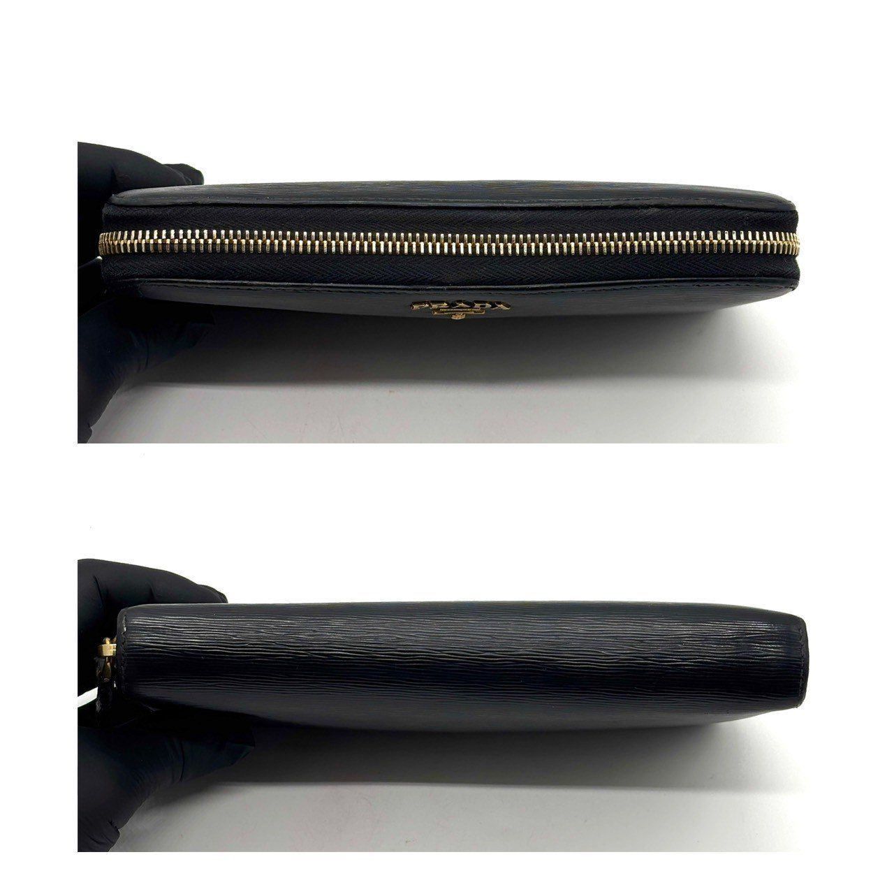 端正に宿る大人の品】 PRADA プラダ 長財布 ラウンドジップ 8カード