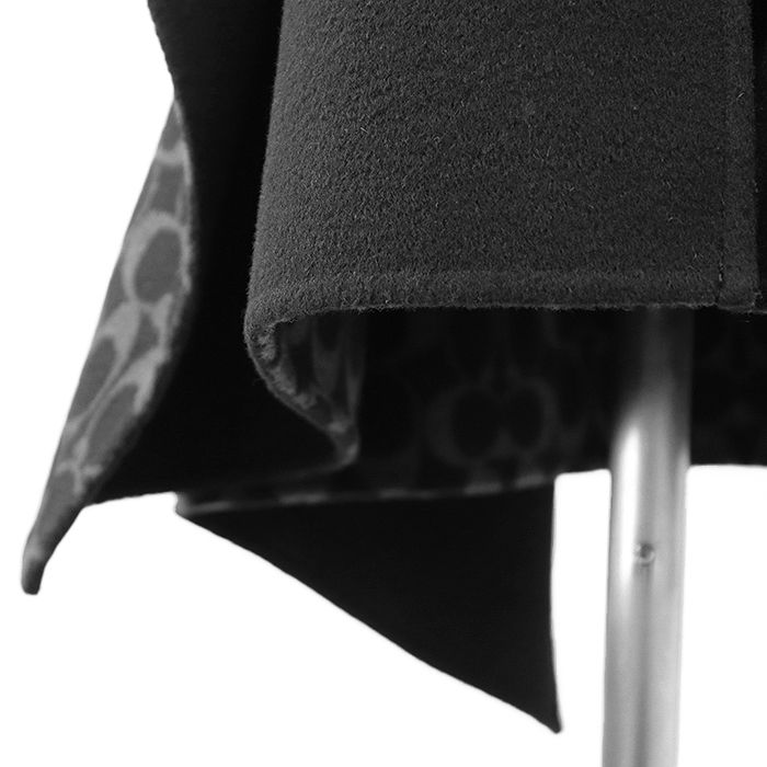 極美品】COACH コーチ ケープ クラシック ダブル フェイス ウール x