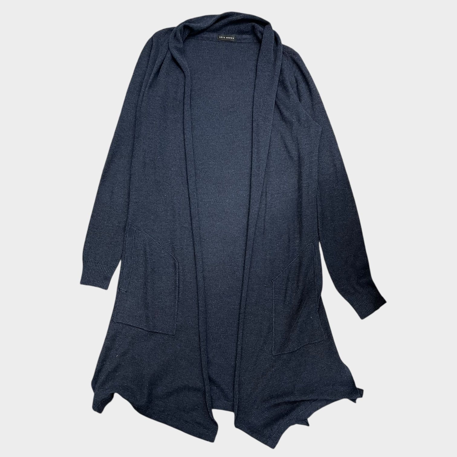 Tete Homme ロングカーディガン テットオム ネイビー カーディガン 