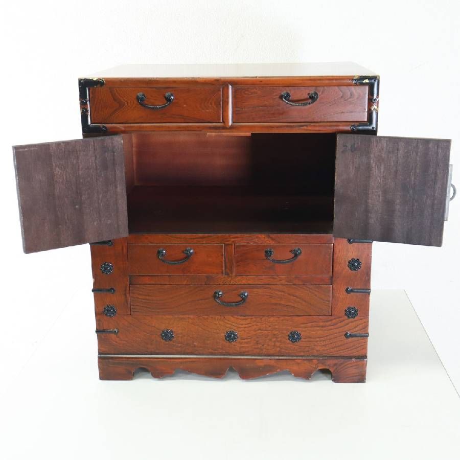 李朝家具 欅 小箪笥 モリジャン 引き出し チェスト 韓国 古民具