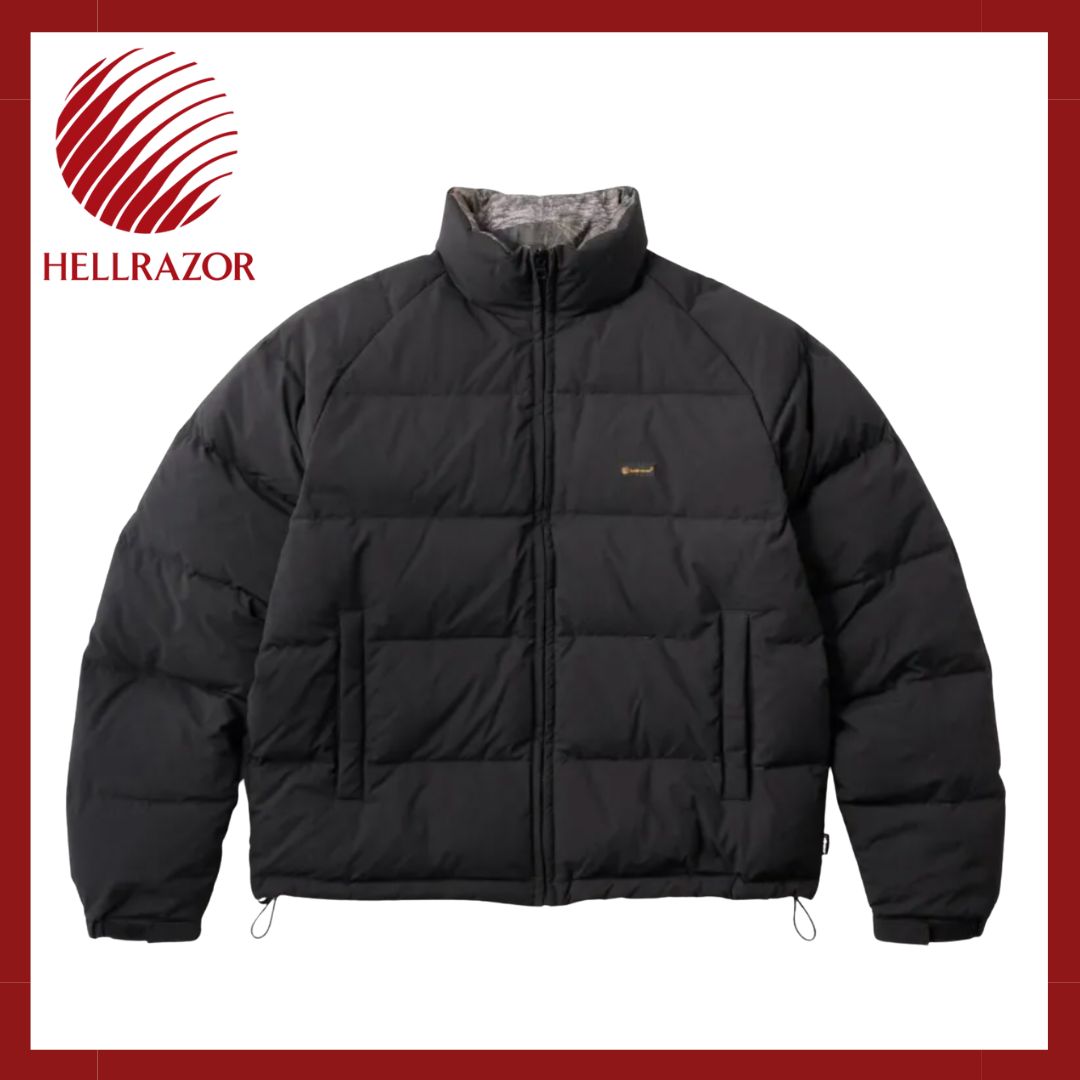 20%OFF!!】HELLRAZOR RIPSTOP REVERSIBLE DOWN JACKET / BLACK/TREE 