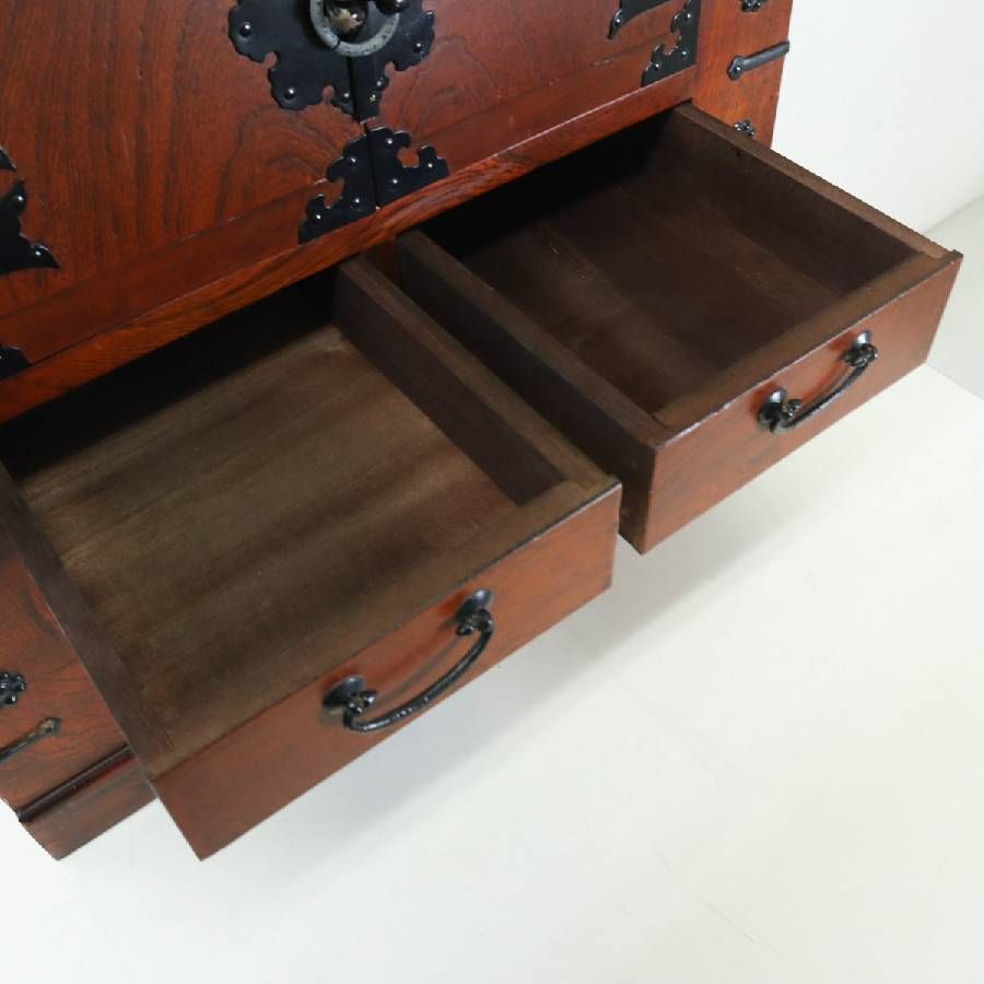 李朝家具 欅 小箪笥 モリジャン 引き出し チェスト 韓国 古民具