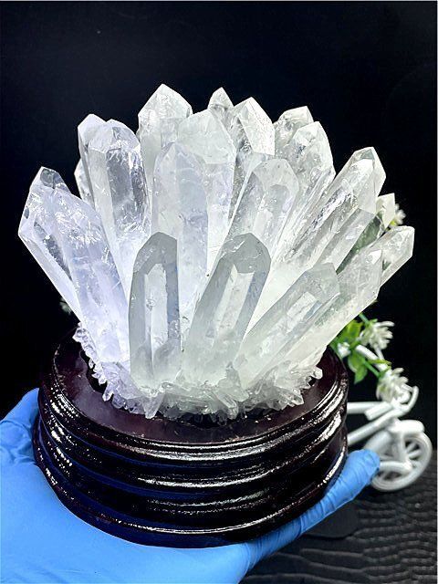 1400g超綺麗高透明度水晶クラスターB89B6/234B12B - メルカリ