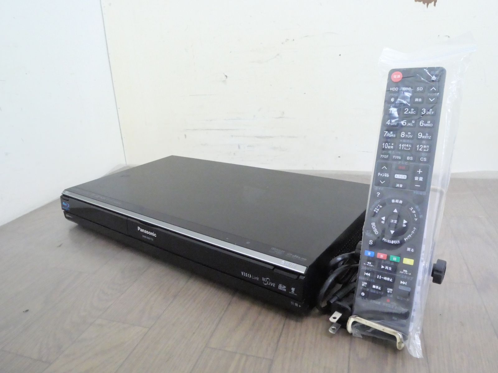 500GB☆パナソニック/DIGA☆HDD/BDレコーダー☆DMR-BW770☆リモコン付