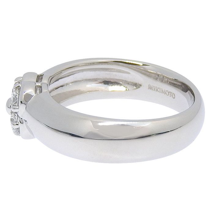 MIKIMOTO ミキモト フラワー モチーフ ダイヤ リング Pt950 プラチナ