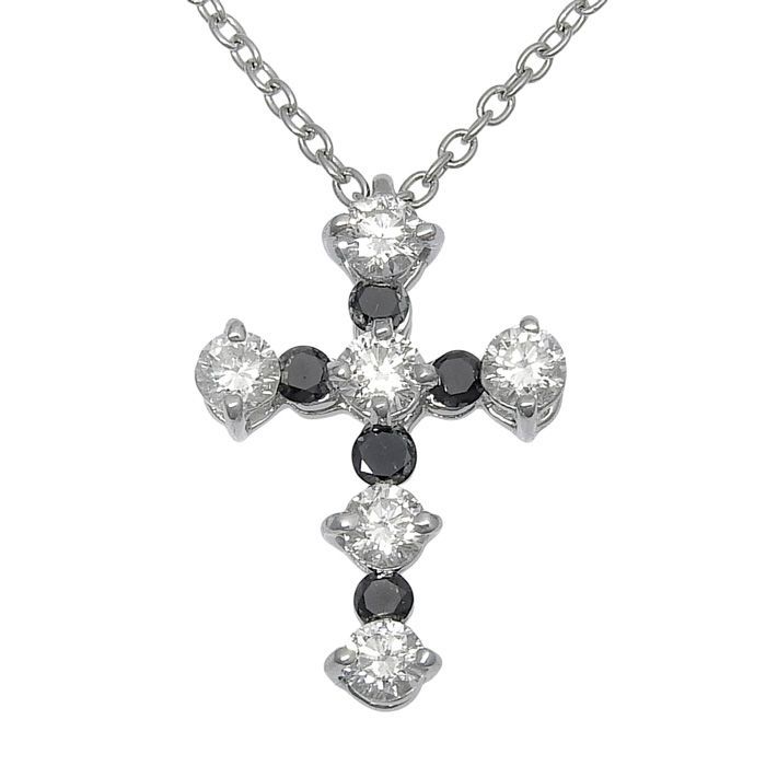 PONTE VECCHIO ポンテヴェキオ クロス モチーフ ダイヤ ネックレス