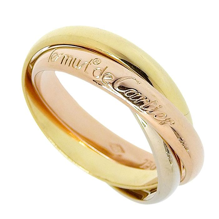 CARTIER カルティエ トリニティ スリーカラーゴールド リング K18YG