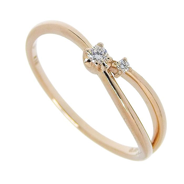 VENDOME AOYAMA ヴァンドーム青山 デザイン ダイヤ リング K18PG 750