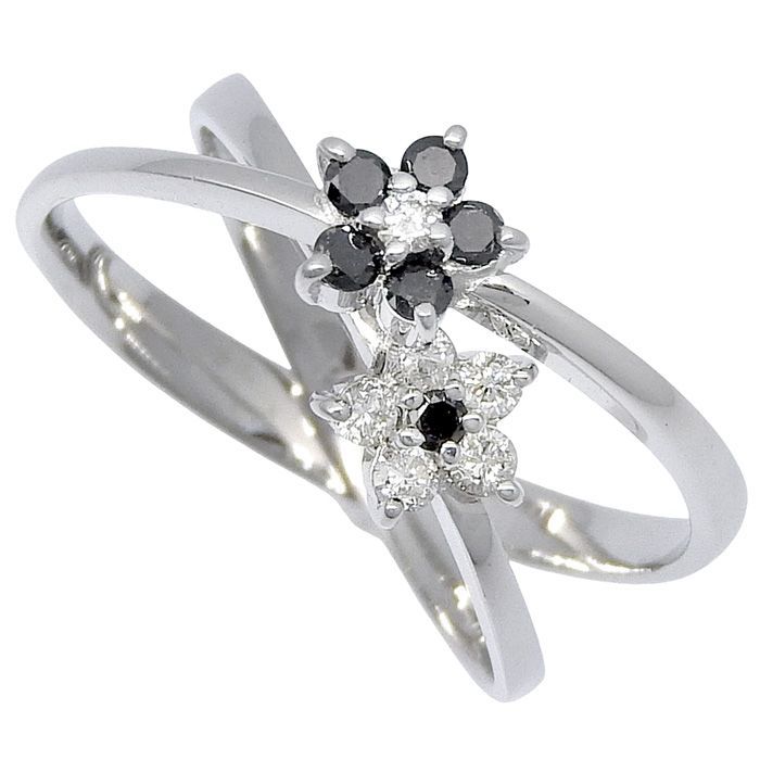 PONTE VECCHIO ポンテヴェキオ フラワー モチーフ ダイヤ リング K18WG