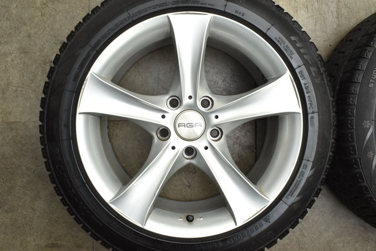 バリ溝】BMW F30 F31 3シリーズ 純正サイズ AGA 17in 8J +34 PCD120 