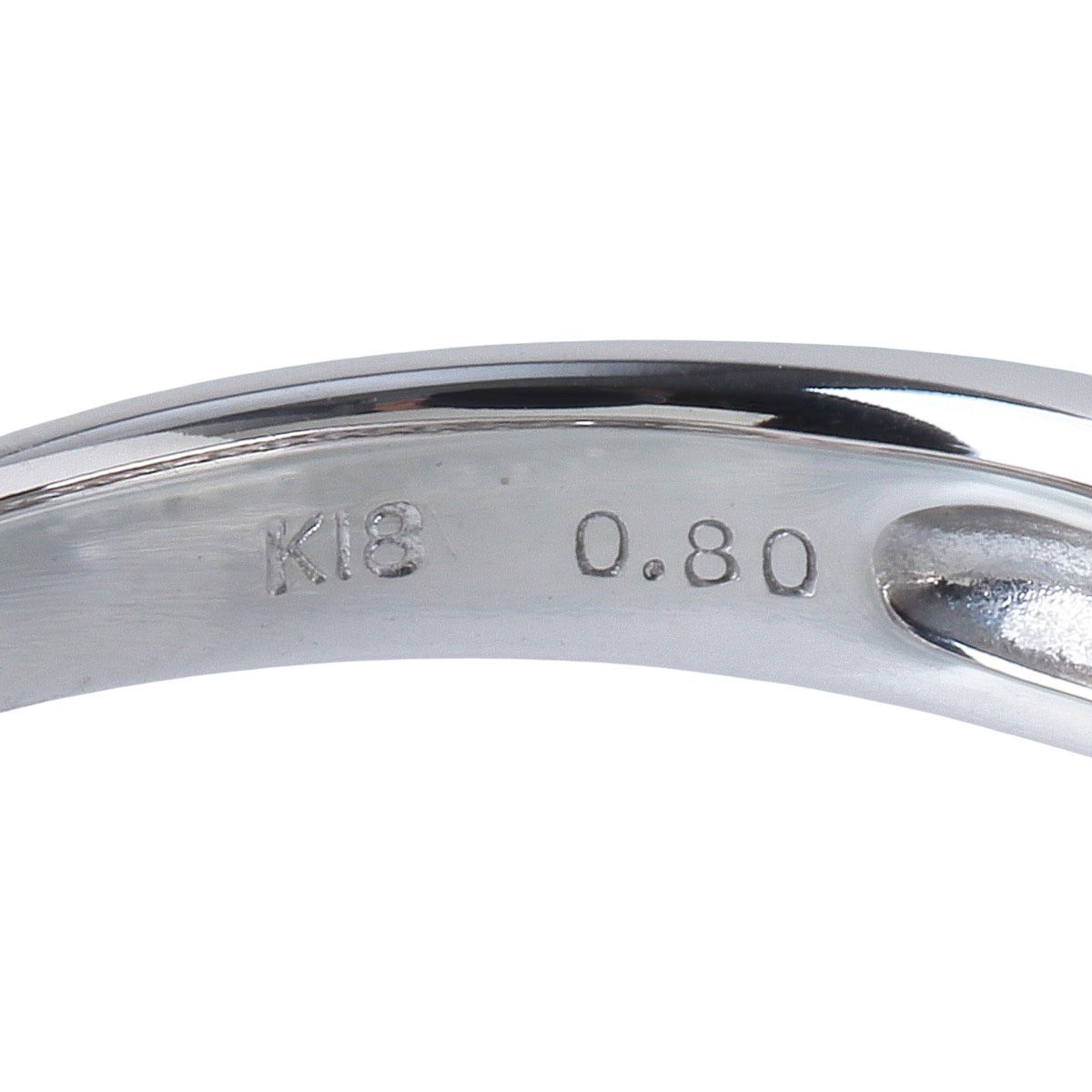 ヴァンドーム青山 ダイヤ リング ハーフ パヴェ 0.80ct 11号 K18WG