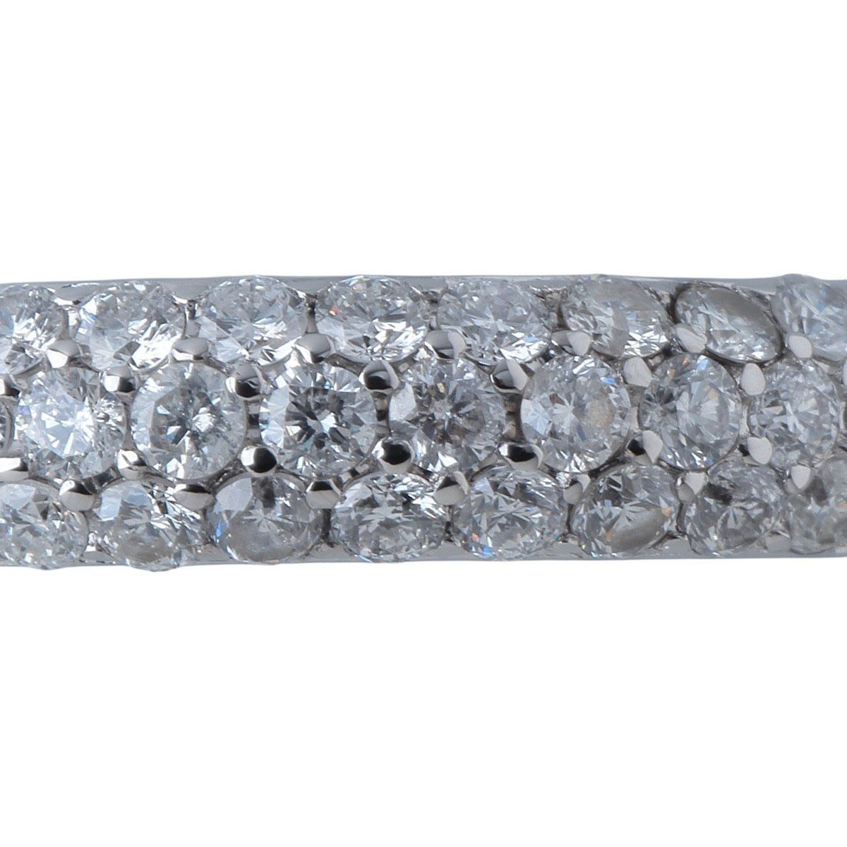 ヴァンドーム青山 ダイヤ リング ハーフ パヴェ 0.80ct 11号 K18WG