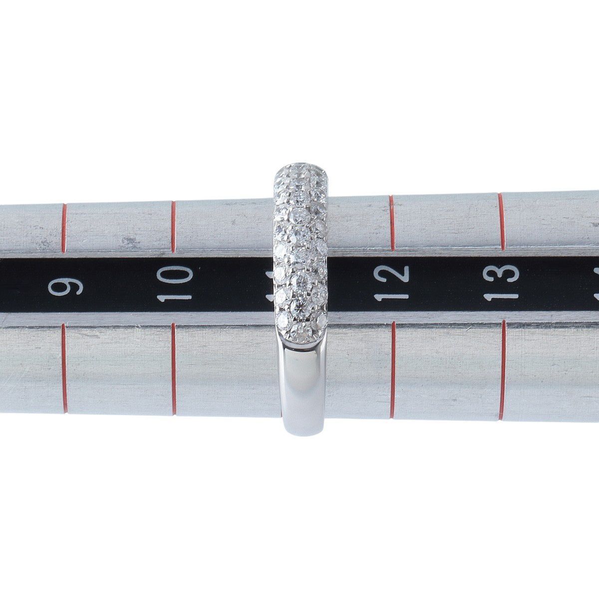 ヴァンドーム青山 ダイヤ リング ハーフ パヴェ 0.80ct 11号 K18WG