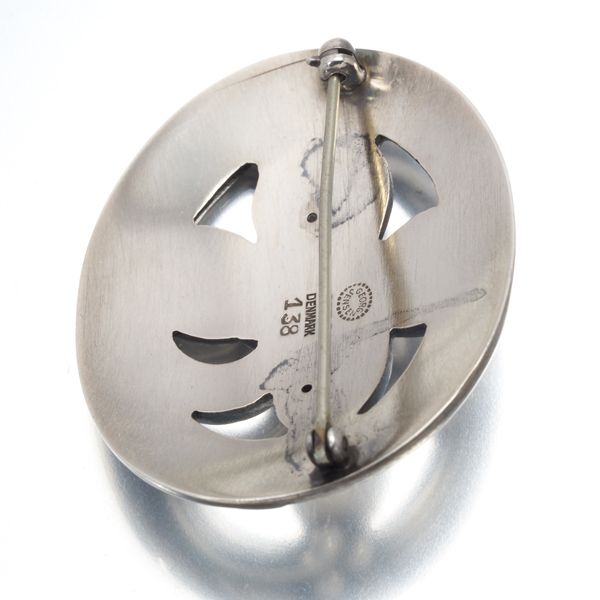 ジョージジェンセン ブローチ ムーンストーン 138 シルバー 925