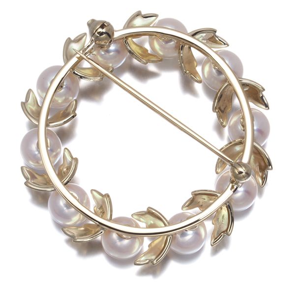 【極美品】ミキモト パール ベビーパール ブローチ リース サークル 現行品 極美品】ミキモト パール ベビーパール ブローチ リース サークル 現行