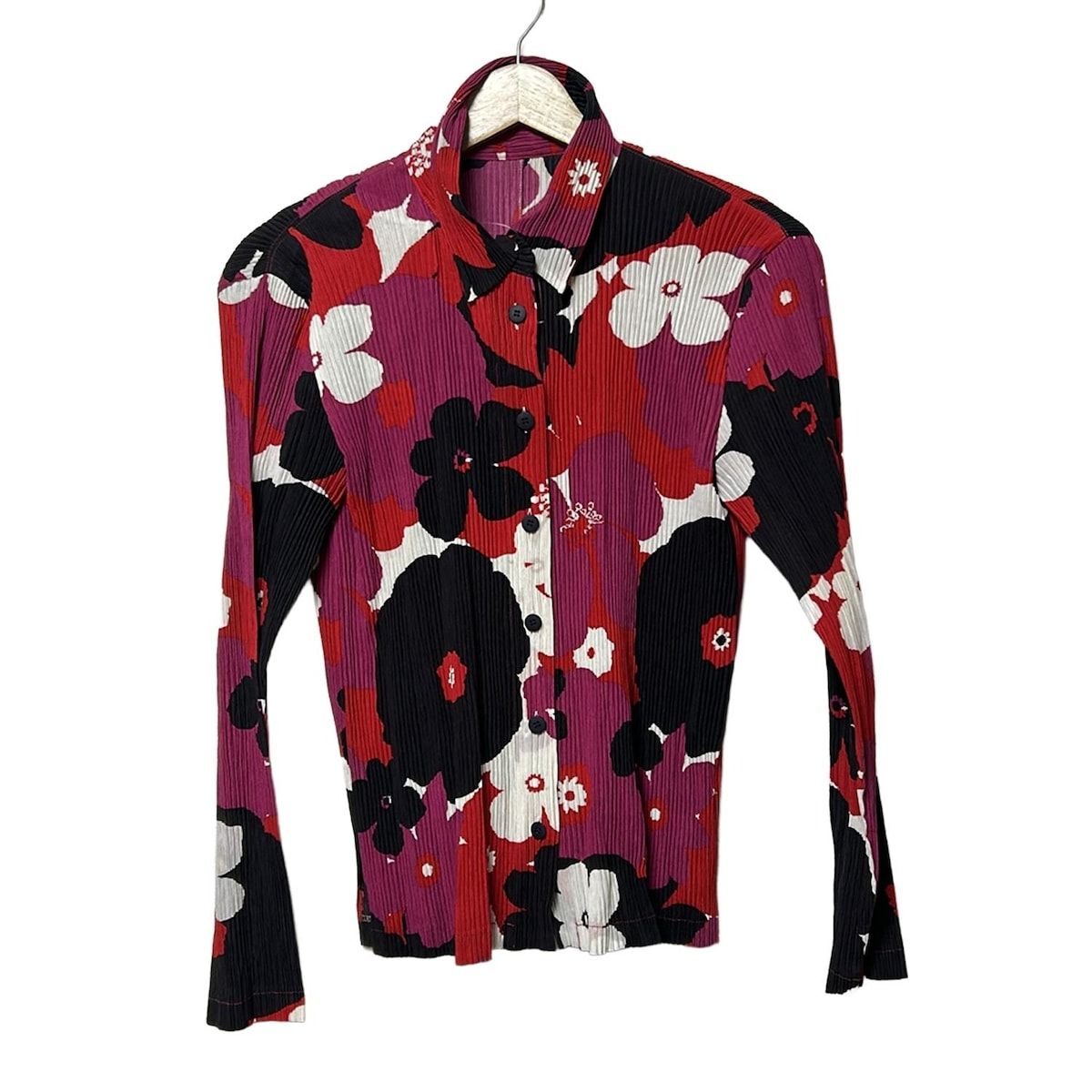 ISSEYMIYAKE(イッセイミヤケ) 長袖シャツブラウス サイズ2 M