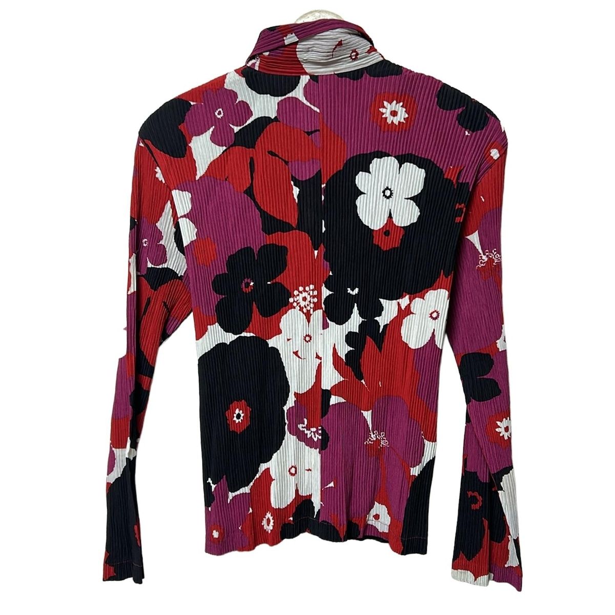 イッセイミヤケ 赤の長袖シャツ ISSEYMIYAKE(イッセイミヤケ) 長袖シャツ サイズL メンズ - レッド