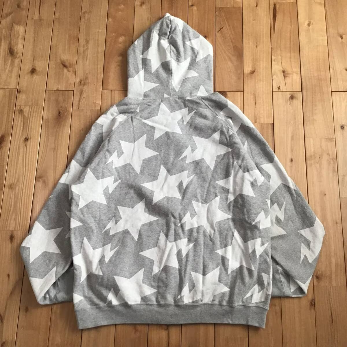 BAPE スター パーカー Lサイズ グレー a bathing ape star BAPE STA 