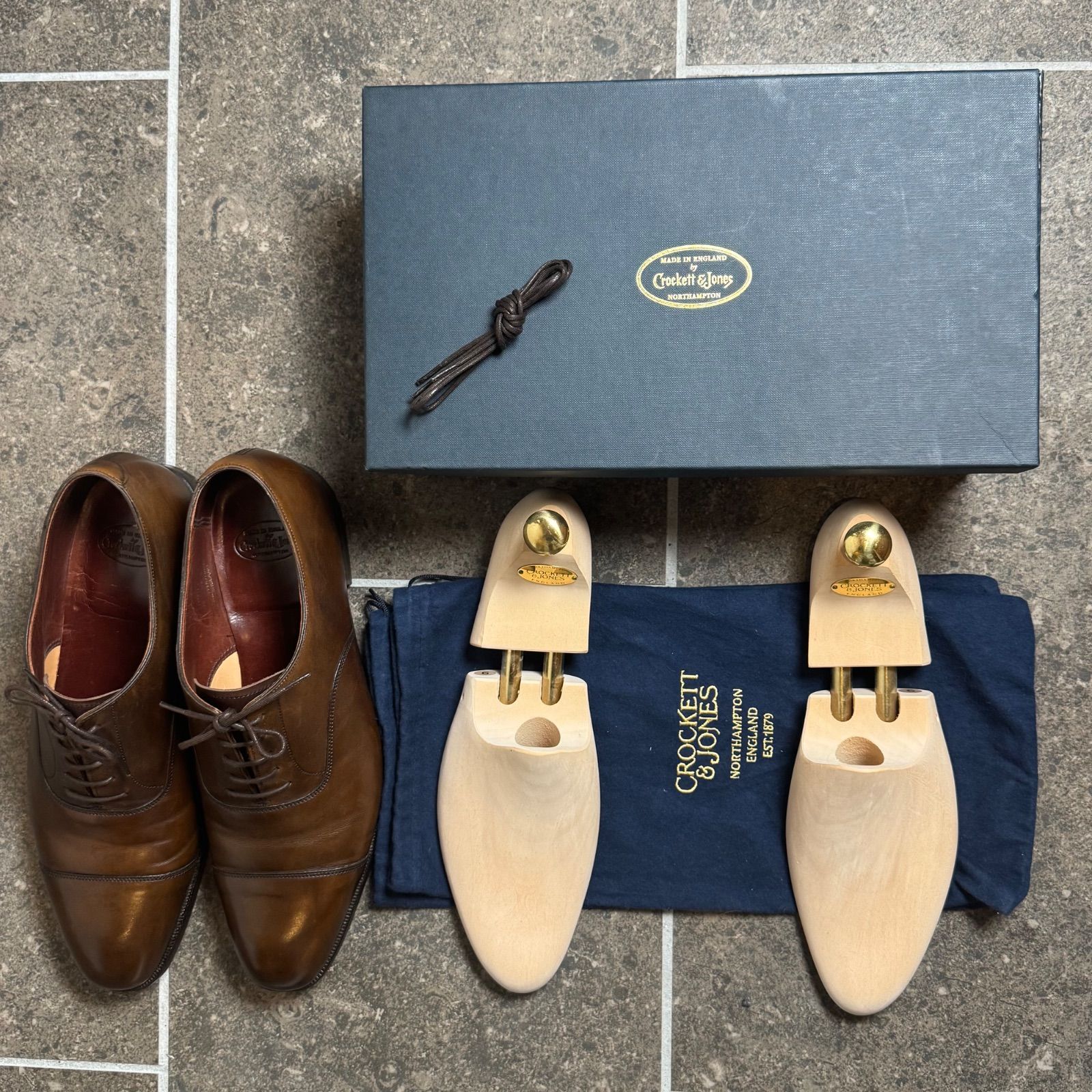 Crockett & Jones オードリー ブラウン with シューツリー CROCKETT&JONES クロケット＆ジョーンズ【AUDLEY オードリー】純正