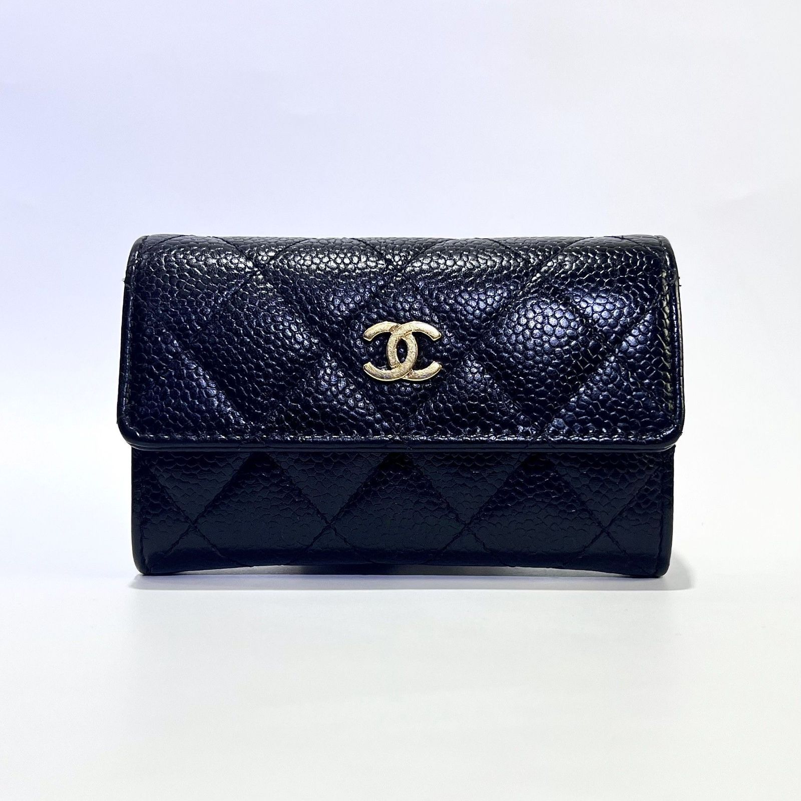 CHANEL シャネル ココマーク マトラッセ カードケース A50169 キャビア