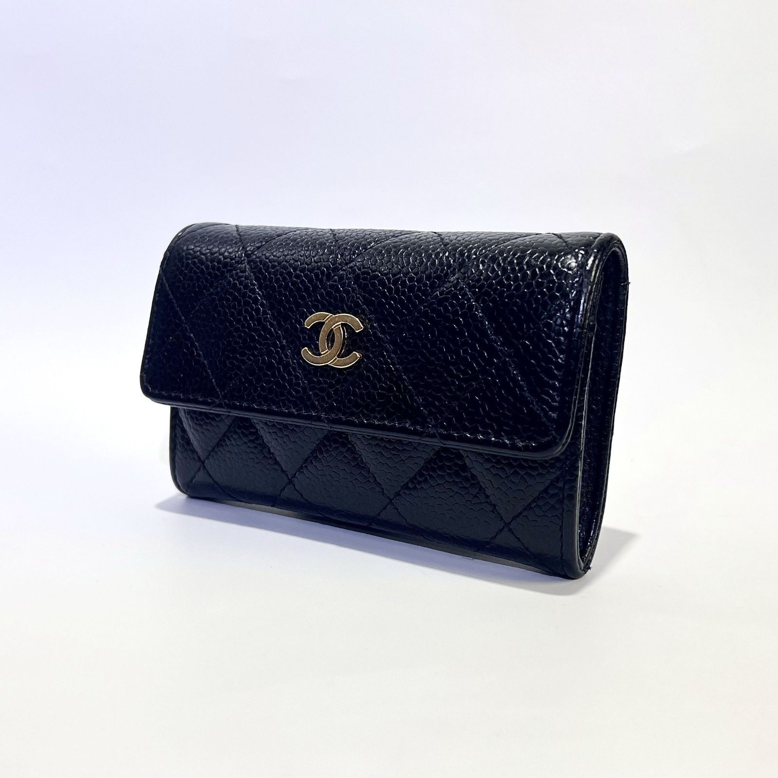 CHANEL シャネル ココマーク マトラッセ カードケース A50169 キャビア