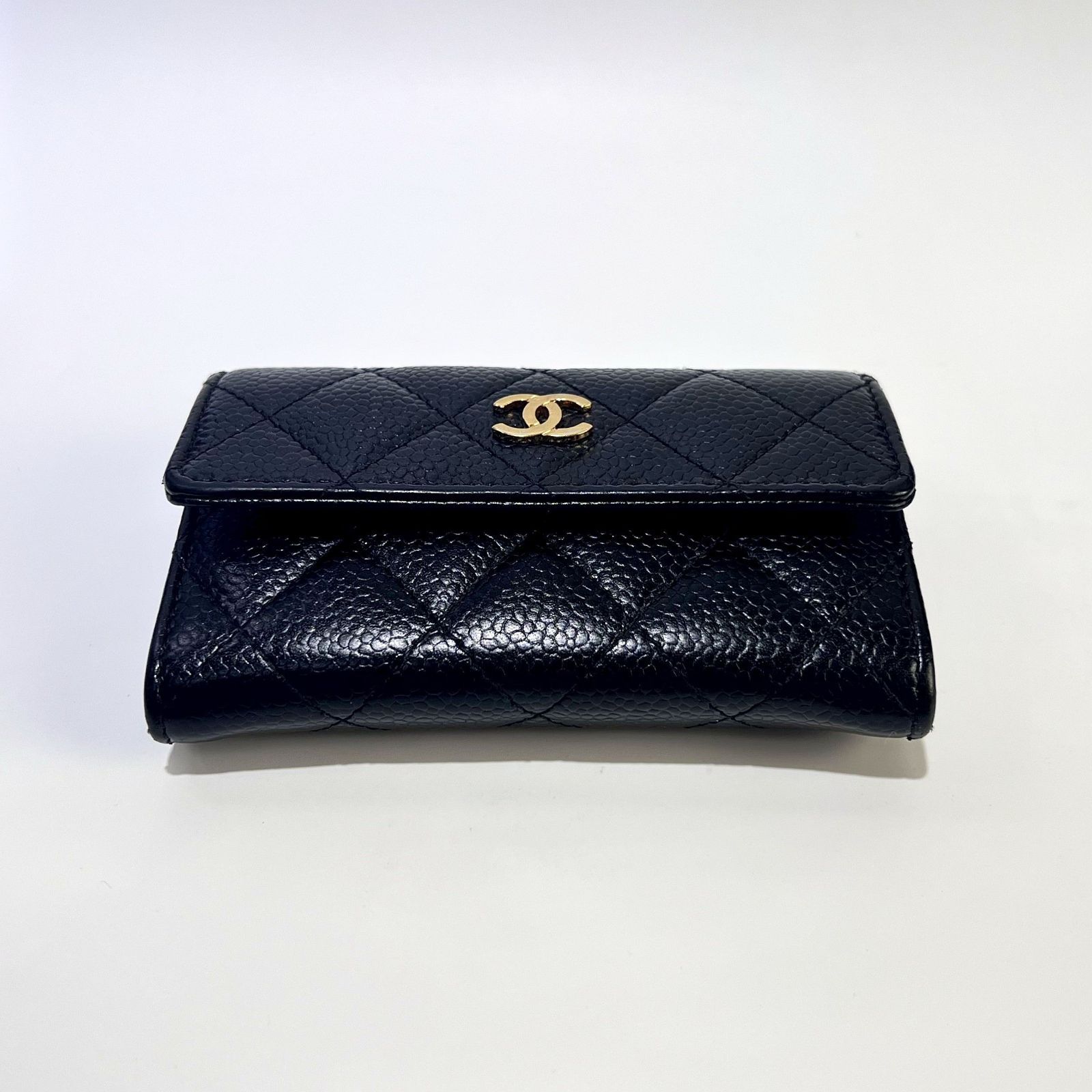CHANEL シャネル ココマーク マトラッセ カードケース A50169 キャビア