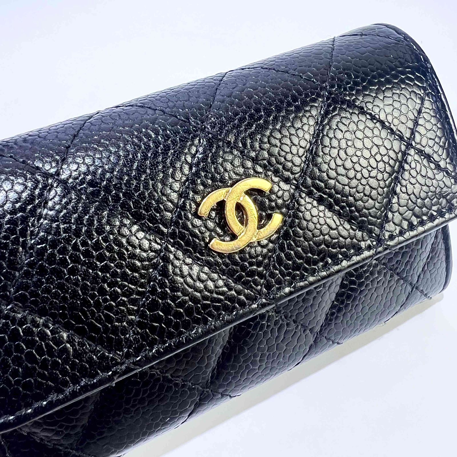 CHANEL シャネル ココマーク マトラッセ カードケース A50169 キャビア