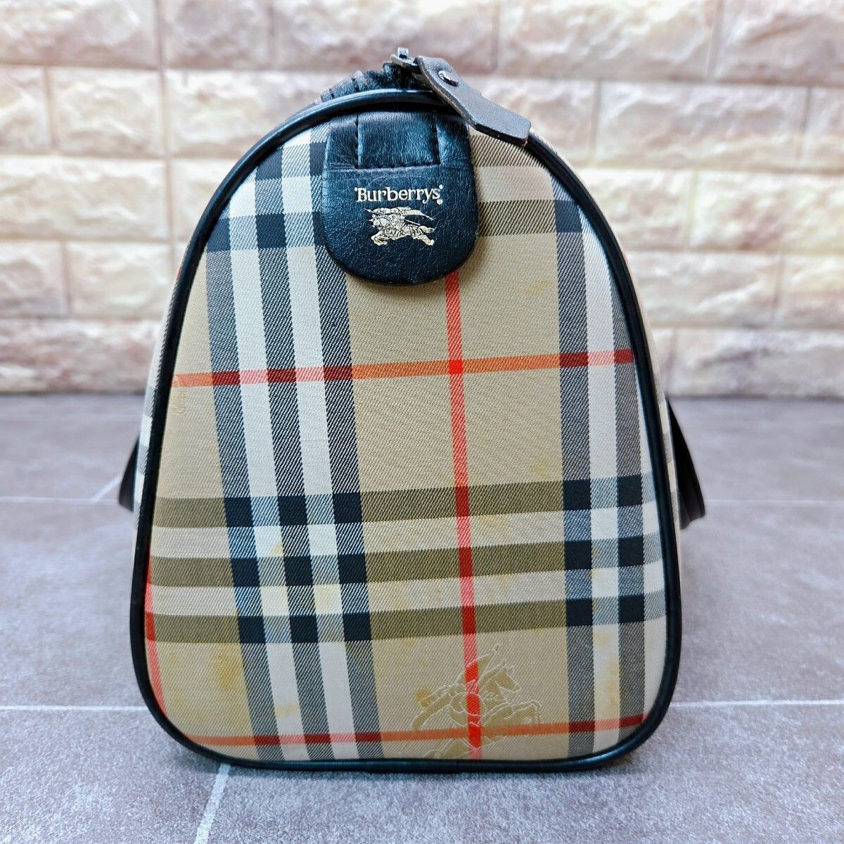 1225-003 Burberrys バーバリー ノバチェック ボストンバッグ ミニ