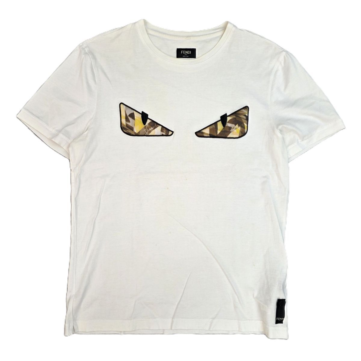 FENDIモンスターバグズTシャツ FENDI フェンディ モンスター バグズ コットン 半袖Tシャツ メンズ M