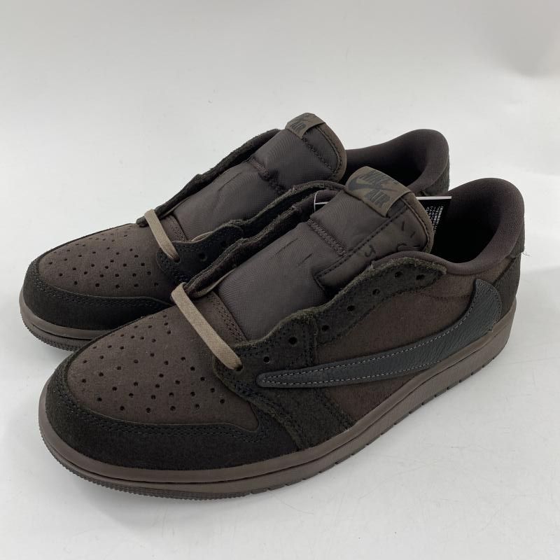 中古】Travis Scott × NIKE Air Jordan 1 Low OG SP Velvet Brown and